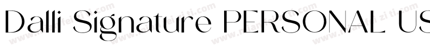 Dalli Signature PERSONAL USE ON字体转换